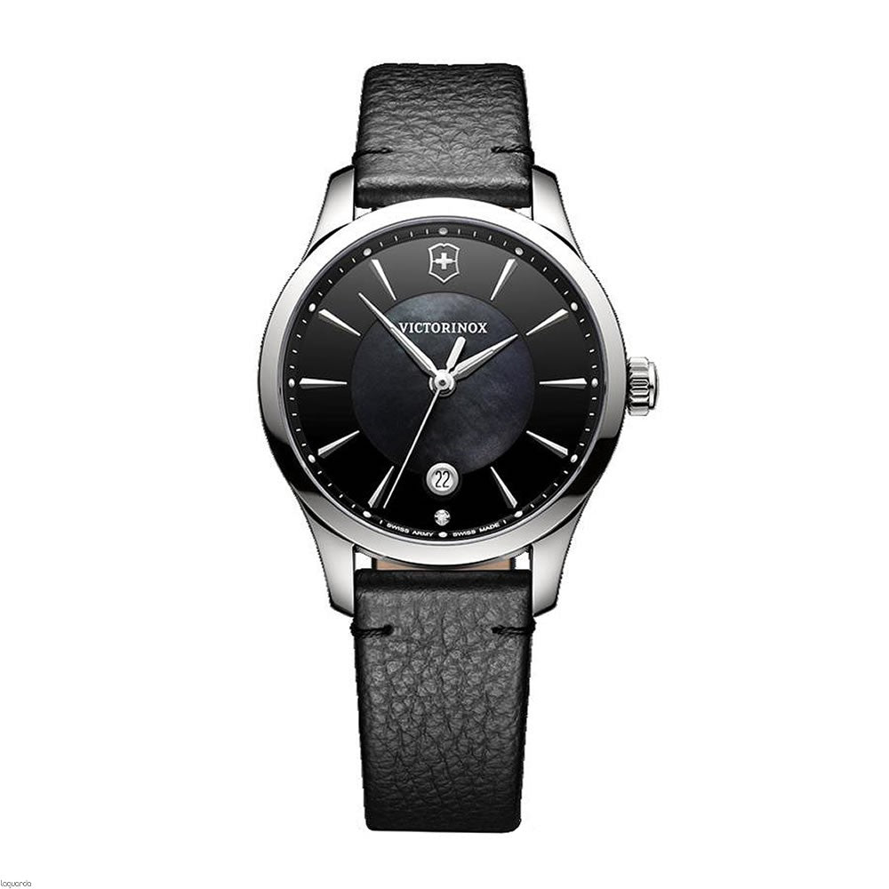 Victorinox watches leather strap on sale