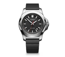 Load image into Gallery viewer, Victorinox INOX 2416821 Black Dial On Black Rubber Wrist Shot
