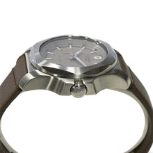 Load image into Gallery viewer, Victorinox INOX 241738 Grey Dial On Brown Leather Case Shot
