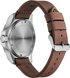 Victorinox INOX 241738 Grey Dial On Brown Leather Clasp Shot