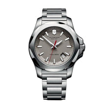 Load image into Gallery viewer, Victorinox INOX 241739 Grey Dial On Stainless Steel Wrist Shot
