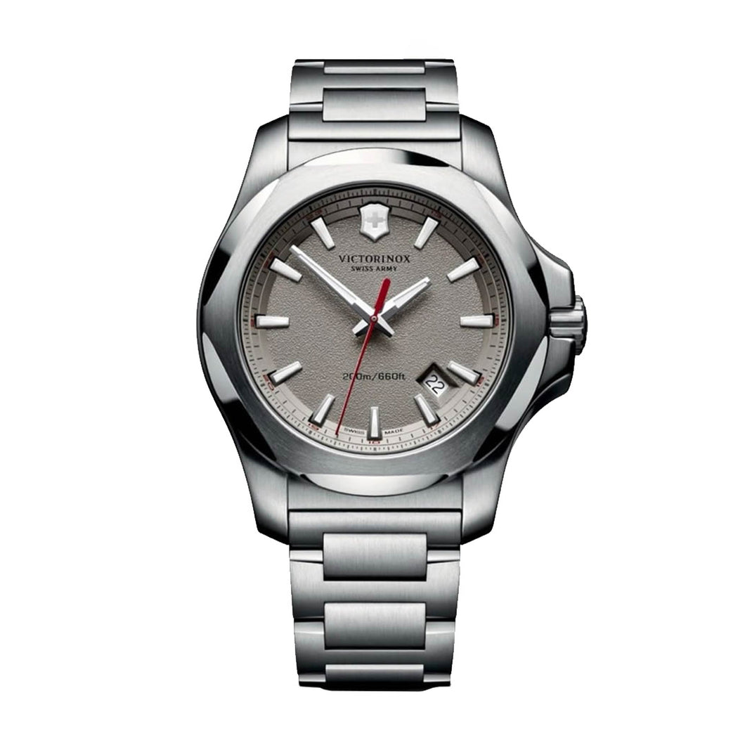 Victorinox INOX 241739 Grey Dial On Stainless Steel Wrist Shot