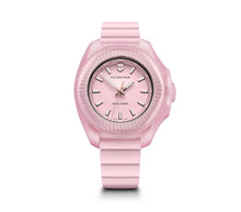 Load image into Gallery viewer, Victorinox INOX V 241807 Rose Pink With Bumper Wrist Shot
